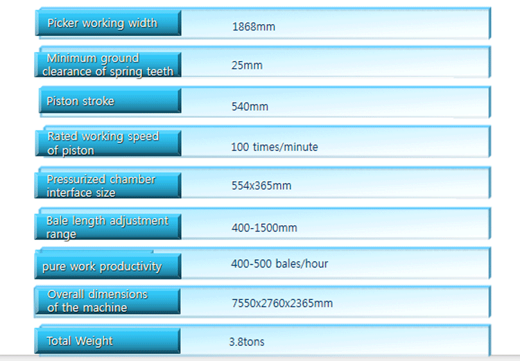 1845XD Гурван татлагатай дөрвөлжин хадлан боох машин